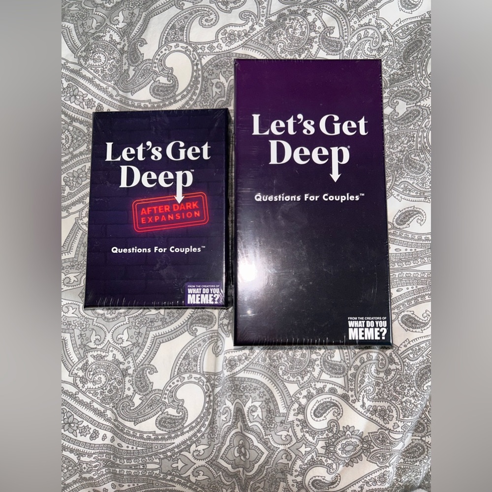 Target, two games. “Let’s get deep” and “Let’s get deep after dark expansion”